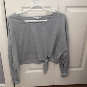 Long sleeve cropped shirt size small